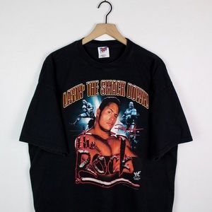 Vintage 1999 WWF The Rock Double-sided Tee